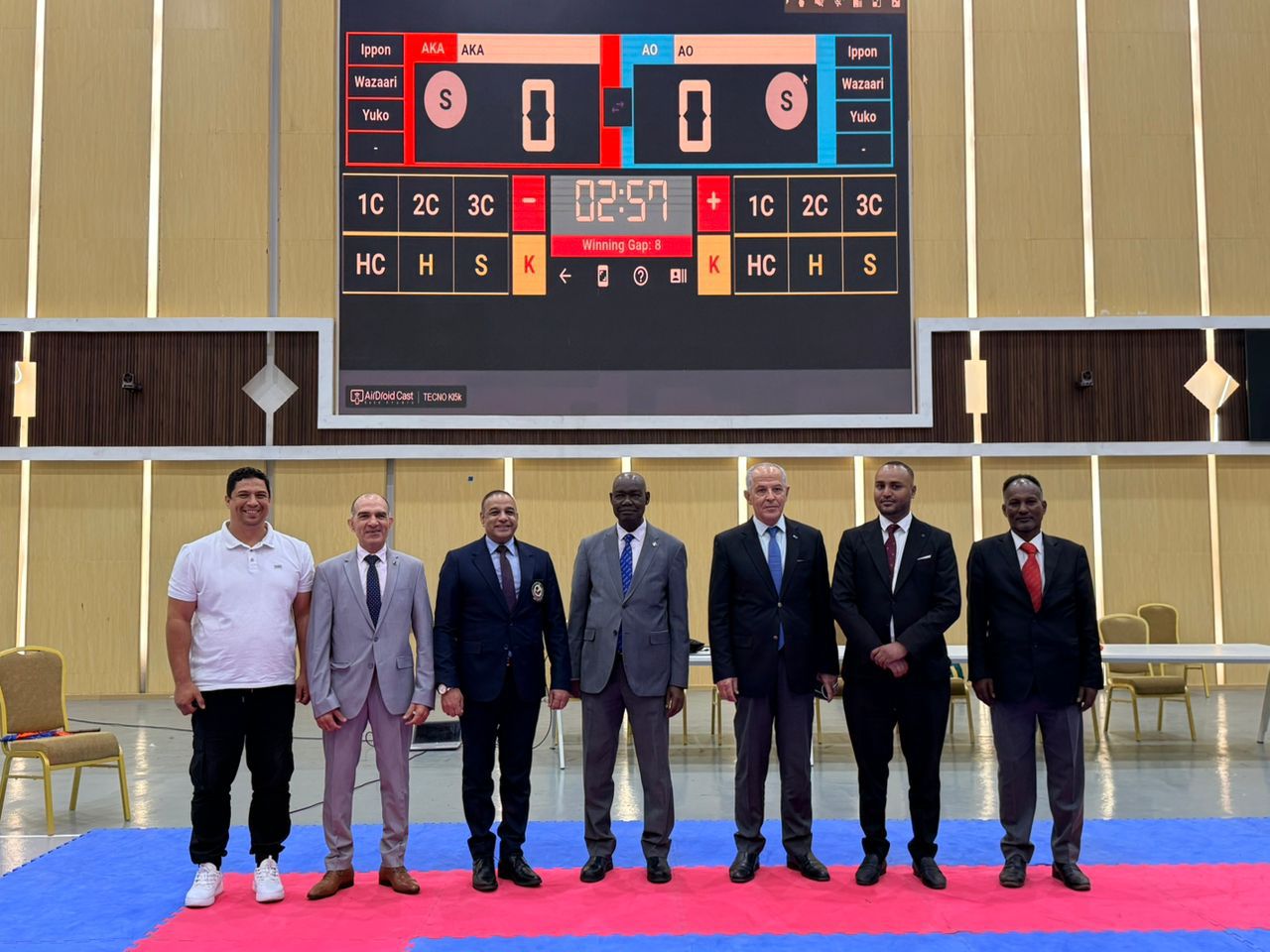 Officials at the venue